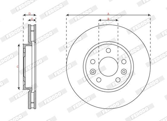 Discos de freno FERODO ref. DDF2952C