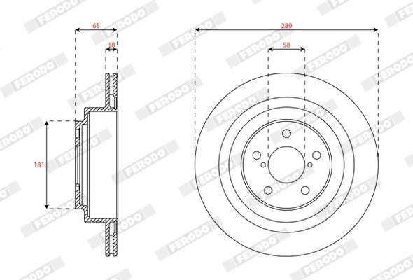 Disques de frein FERODO  ref. DDF2965C