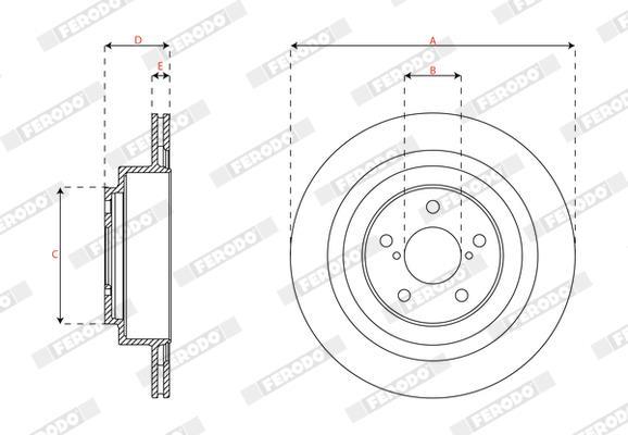 Disques de frein FERODO  ref. DDF2965C
