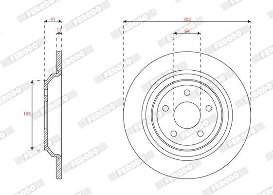 Disques de frein FERODO DDF2977C