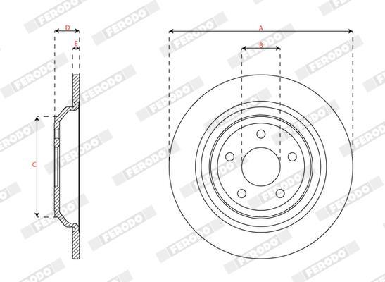 Disques de frein FERODO DDF2977C