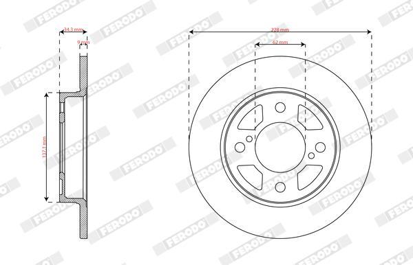 Disques de frein FERODO DDF2981C