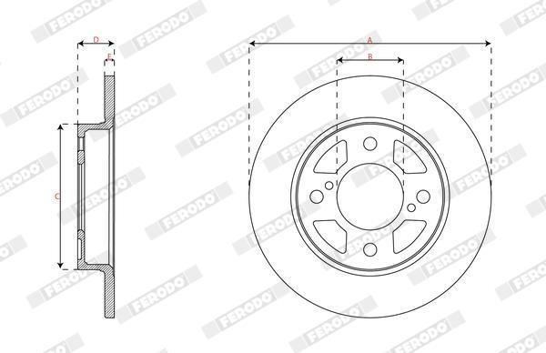 Disques de frein FERODO DDF2981C