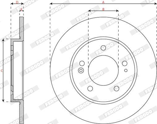 Disques de frein FERODO DDF2983C