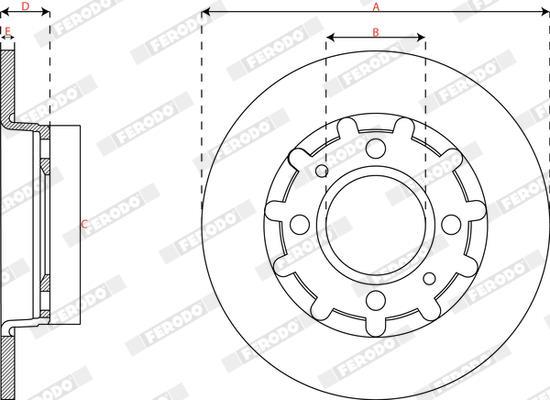 Disques de frein FERODO DDF2985C