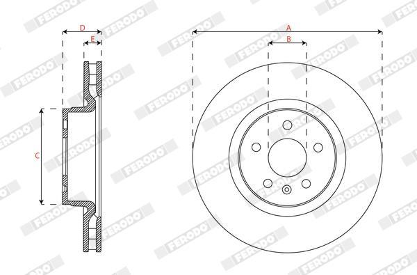 Discos de freno FERODO ref. DDF3013C-1