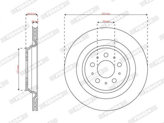 Discos de freno FERODO ref. DDF3016C-1