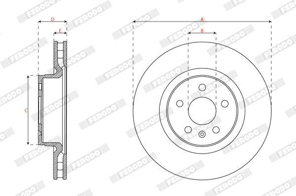 Discos de freno FERODO  ref. DDF3017C-1