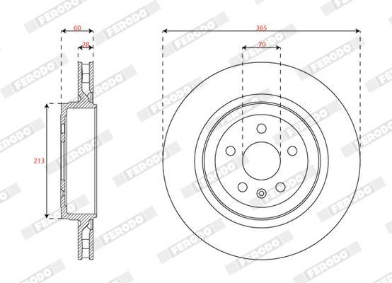 Disques de frein FERODO DDF3018C-1