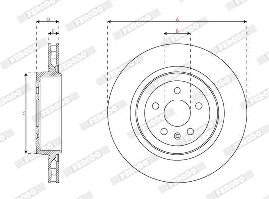Disques de frein FERODO DDF3018C-1