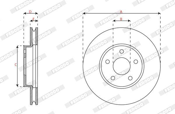 Disques de frein FERODO DDF3020C
