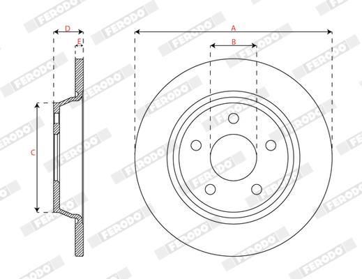Disques de frein FERODO DDF3022C