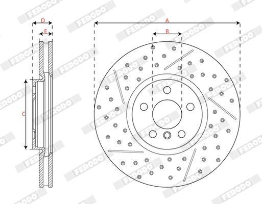 Discos de freno FERODO  ref. DDF3023C-1