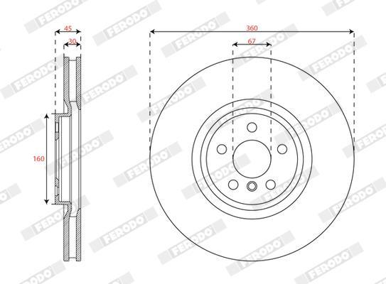 Discos de freno FERODO  ref. DDF3025LC-1