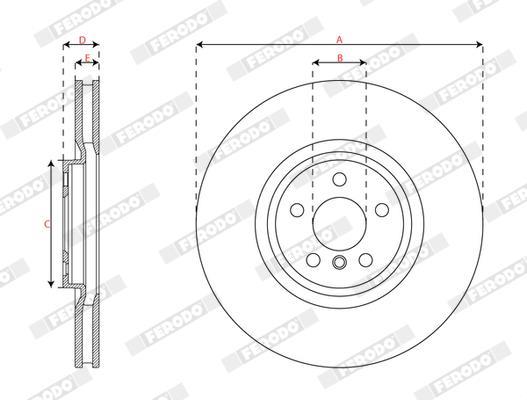 Discos de freno FERODO  ref. DDF3025LC-1