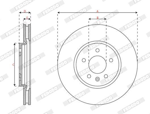 Discos de freno FERODO ref. DDF3032C-1