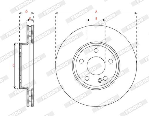 Disques de frein FERODO DDF3033C