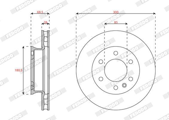 Discos de freno FERODO  ref. DDF3034-1