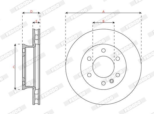 Discos de freno FERODO  ref. DDF3034-1
