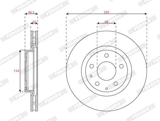 Disques de frein FERODO ref. DDF3035C