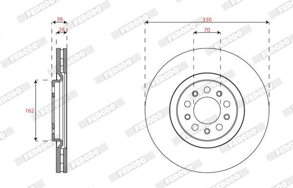 Discos de freno FERODO ref. DDF3040C-1