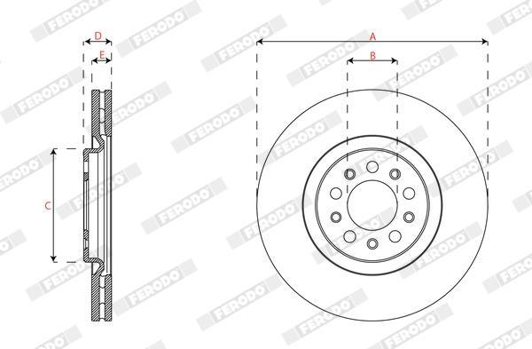 Discos de freno FERODO ref. DDF3040C-1