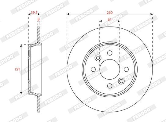 Discos de freno FERODO ref. DDF3047C