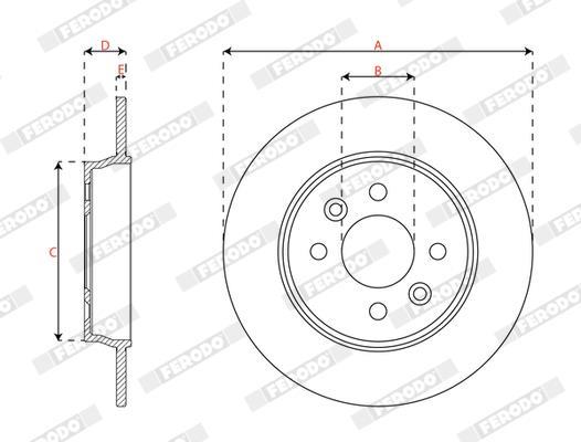 Discos de freno FERODO ref. DDF3047C