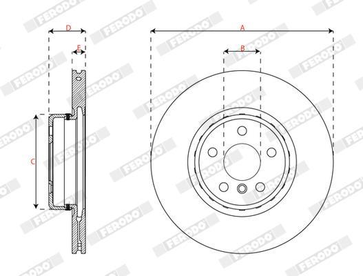 Discos de freno FERODO ref. DDF3049VC-1
