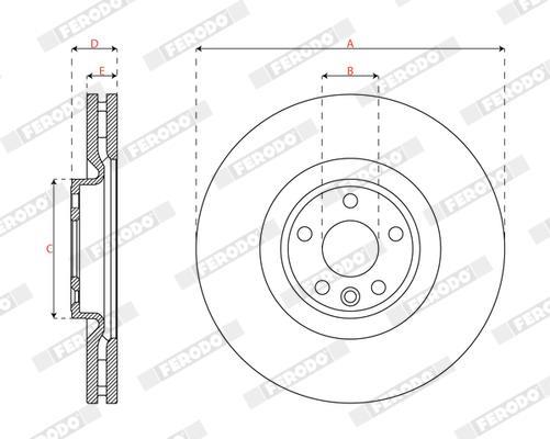 Discos de freno FERODO ref. DDF3051C-1