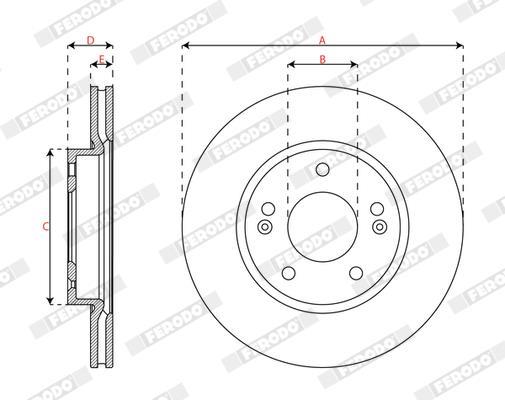 Discos de freno FERODO ref. DDF3056C