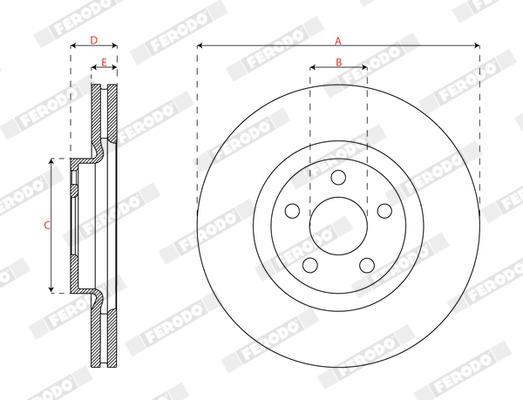 Discos de freno FERODO  ref. DDF3058C