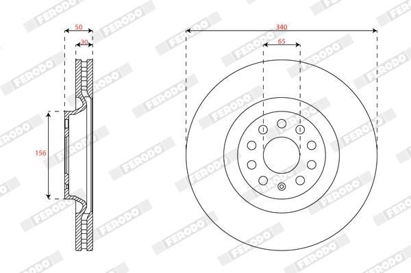 Discos de freno FERODO ref. DDF3062C-1