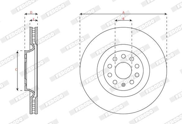 Discos de freno FERODO ref. DDF3062C-1