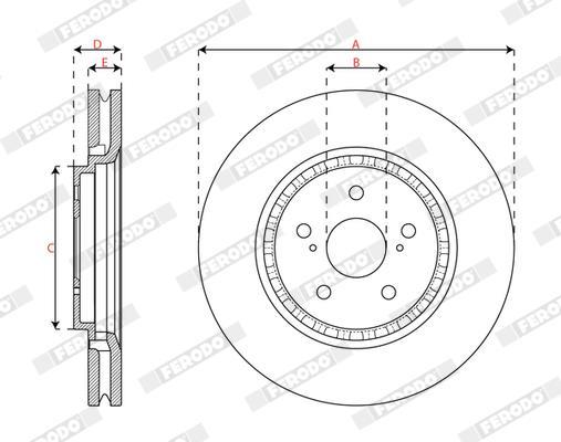 Discos de freno FERODO ref. DDF3063C