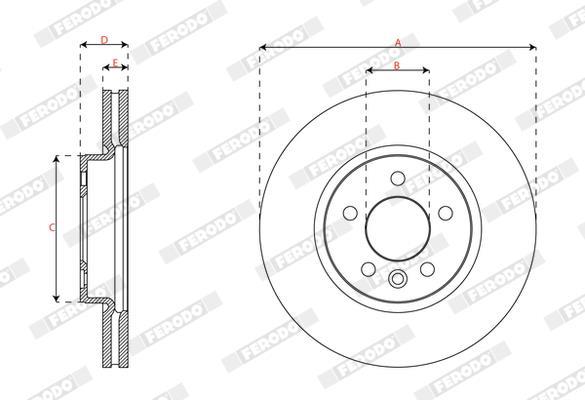 Discos de freno FERODO ref. DDF3068C-1