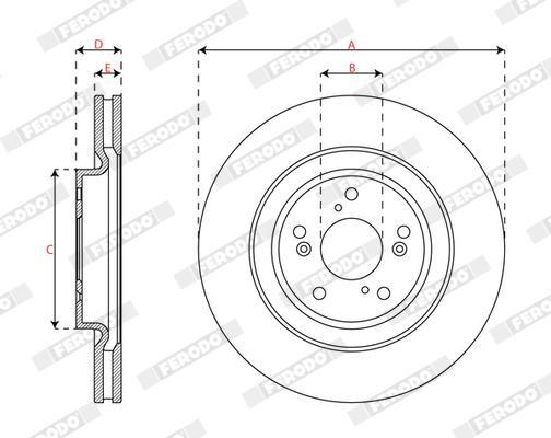 Disques de frein FERODO DDF3069C