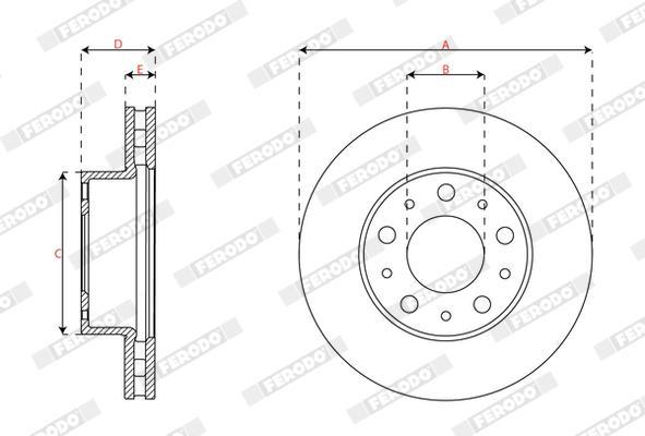 Discos de freno FERODO ref. DDF3072C