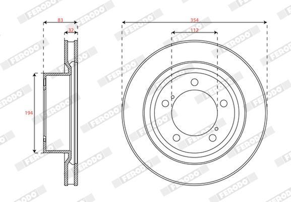 Discos de freno FERODO ref. DDF3077C-1