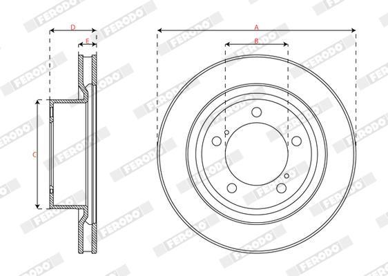Discos de freno FERODO ref. DDF3077C-1