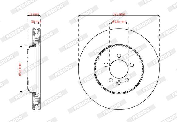 Discos de freno FERODO  ref. DDF3078VC-1