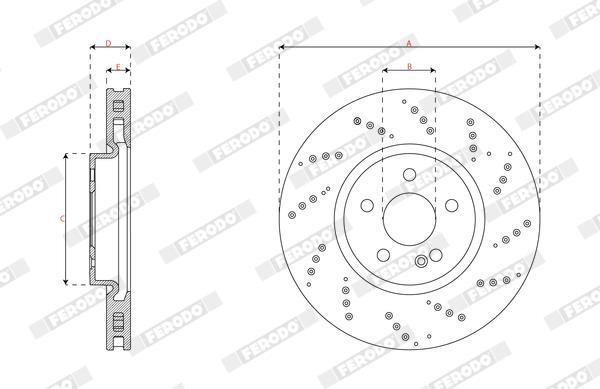 Discos de freno FERODO ref. DDF3081C