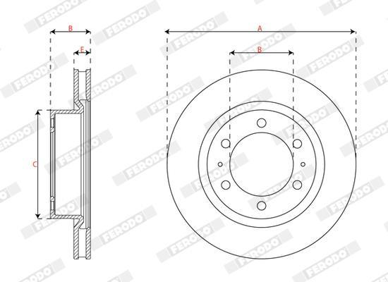 Disques de frein FERODO DDF3082C