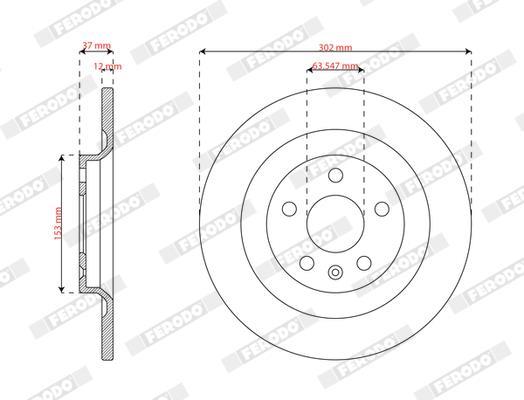 Discos de freno FERODO ref. DDF3088C