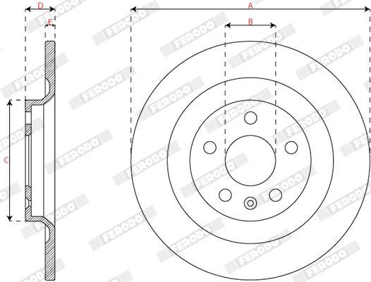 Discos de freno FERODO ref. DDF3088C