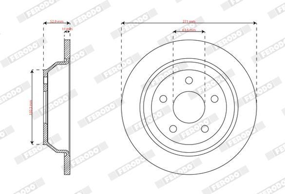 Disques de frein FERODO DDF3093C