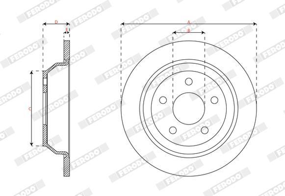 Disques de frein FERODO DDF3093C
