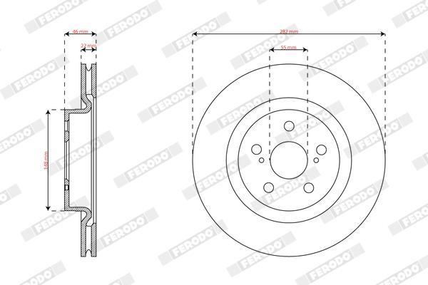 Disques de frein FERODO DDF3094C