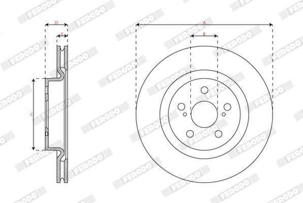 Disques de frein FERODO DDF3094C
