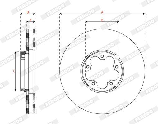 Disques de frein FERODO DDF3095C